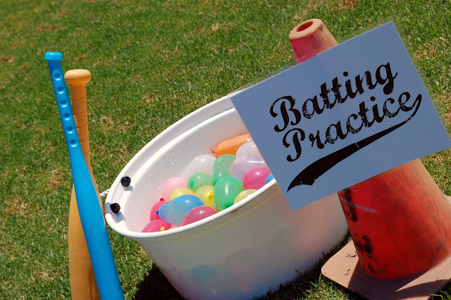 water balloon batting practice