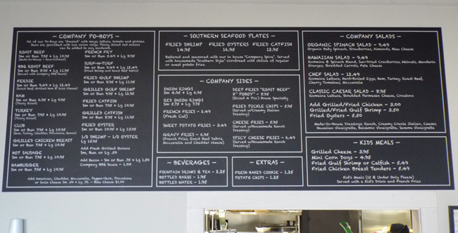 mandeville poboy company menu