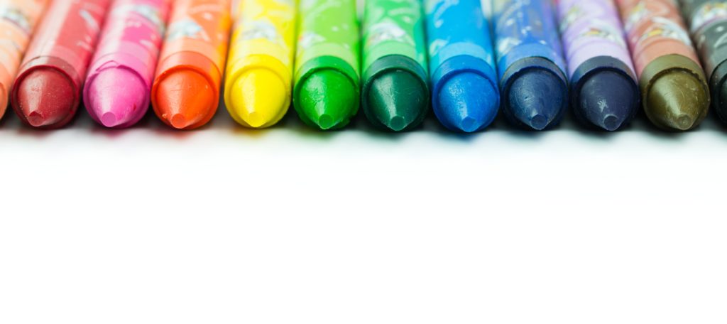 Colorful crayon
