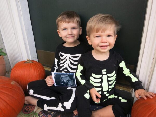 halloween baby announcement