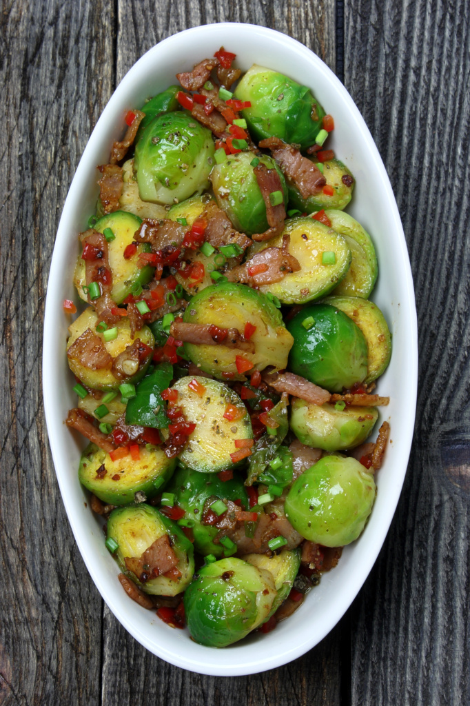 Brussels sprouts with bacon