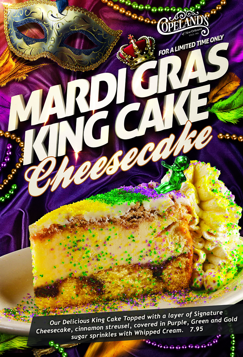 king cake cheesecake