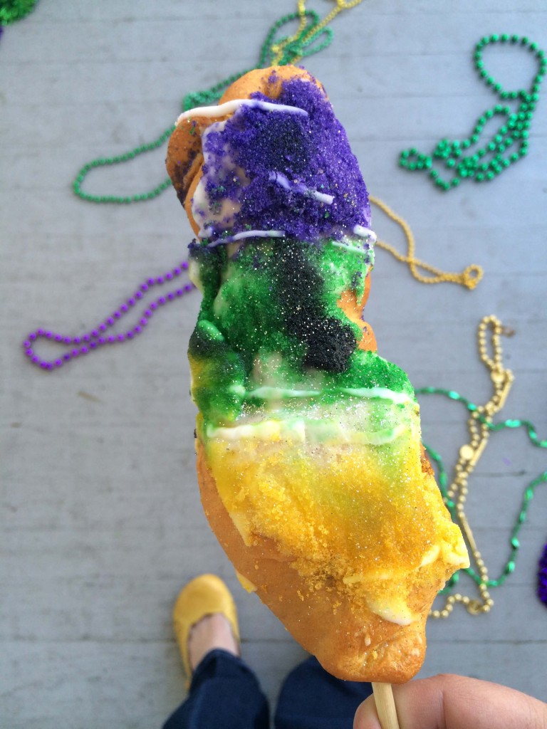 king cake on a stick