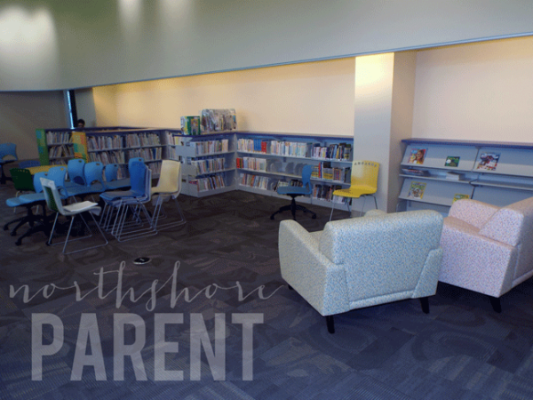 open area with books against the walls