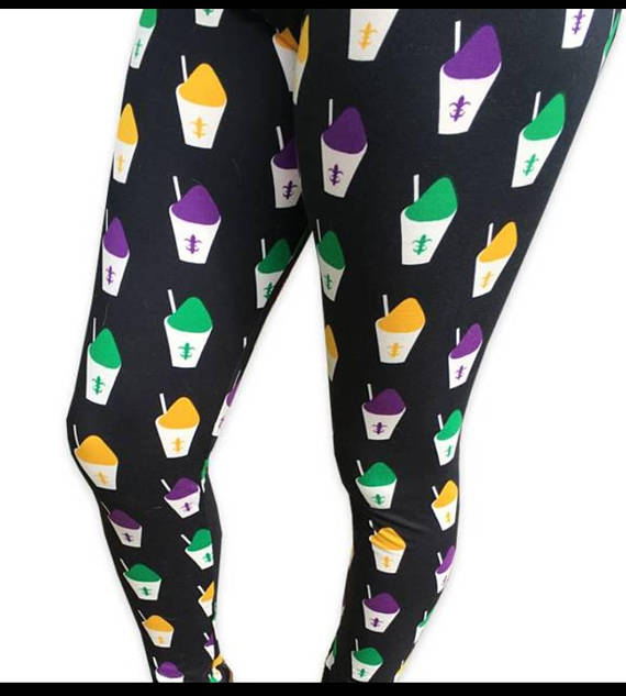 Mardi Gras Snowball Leggings (Regular, Curvy and Youth)