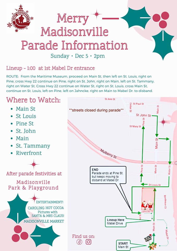 Madisonville Christmas Parade 2022 Merry Madisonville {Including Parade} - Northshore Parent