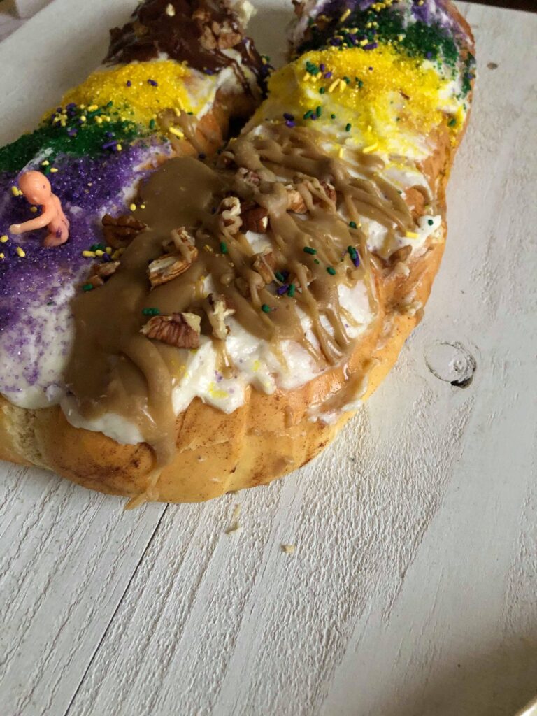 Loretta's Authentic Pralines - Loretta's King Cake: A Love Story👑❤️ Soft  and doughy, filled with a rich blend of cream cheese and ground authentic  pralines, drizzled with our famous praline, and decorated