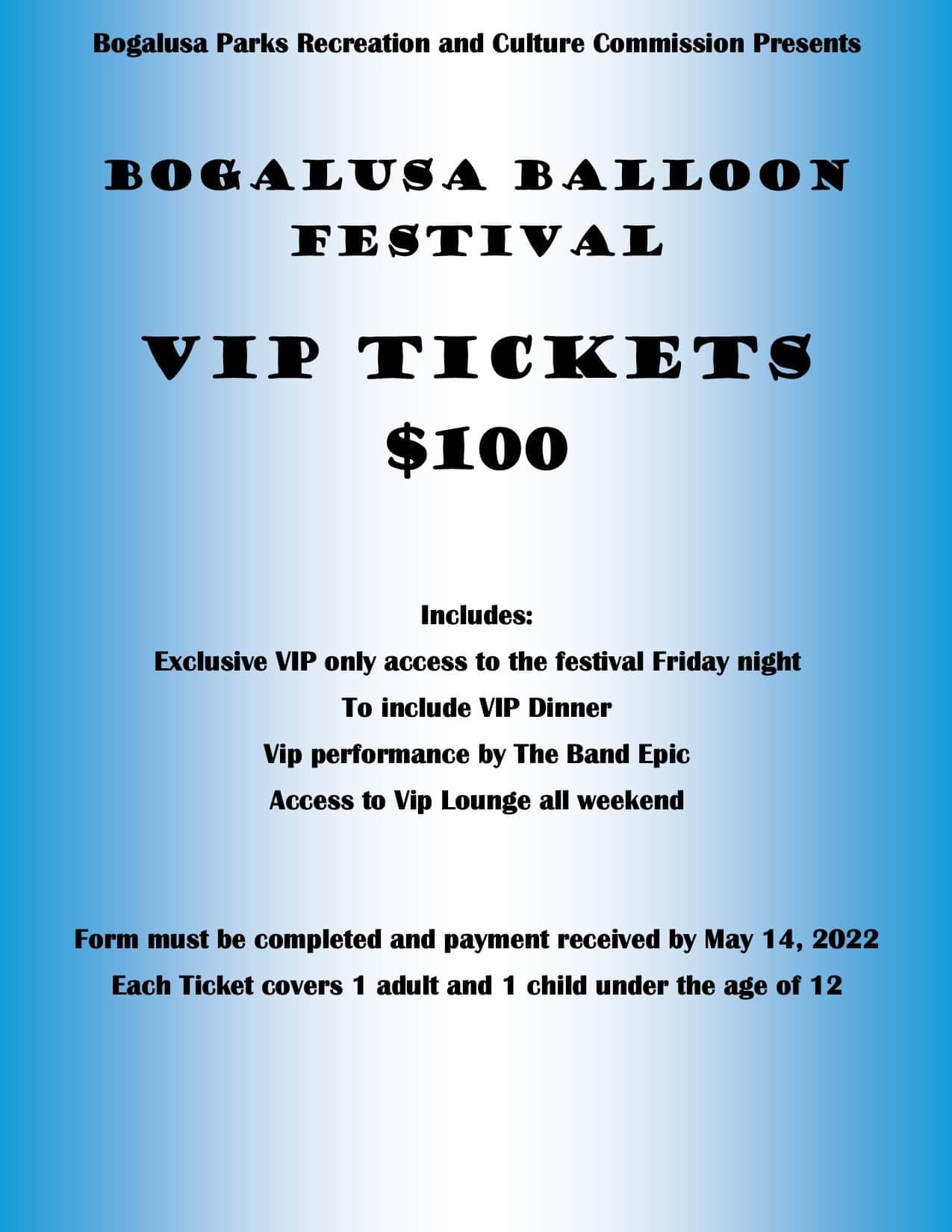 Bogalusa Balloon Festival VIP Night