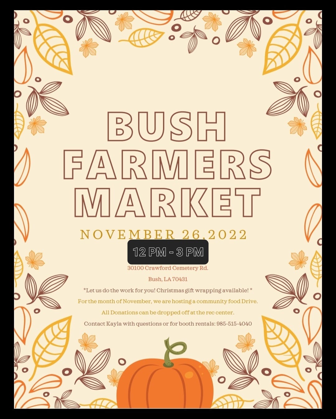 Bush Community Farmer's Market