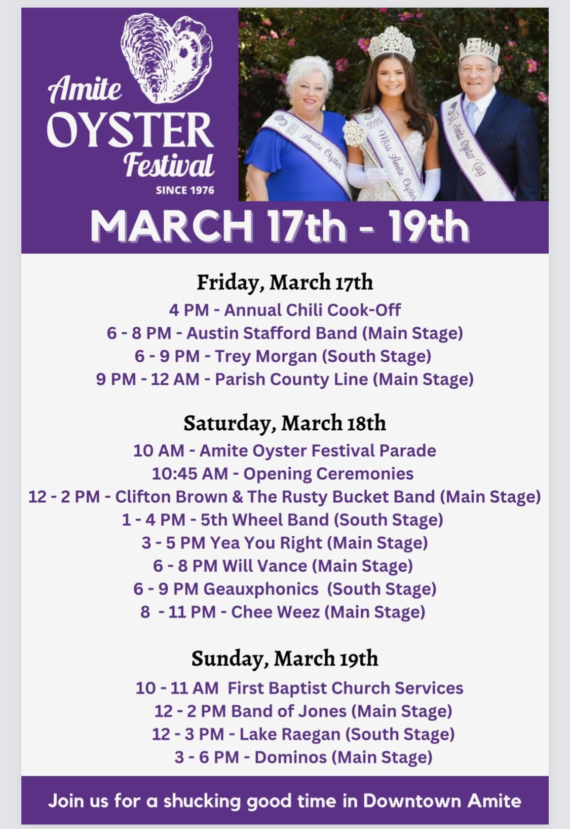 Amite Oyster Festival Northshore Parent